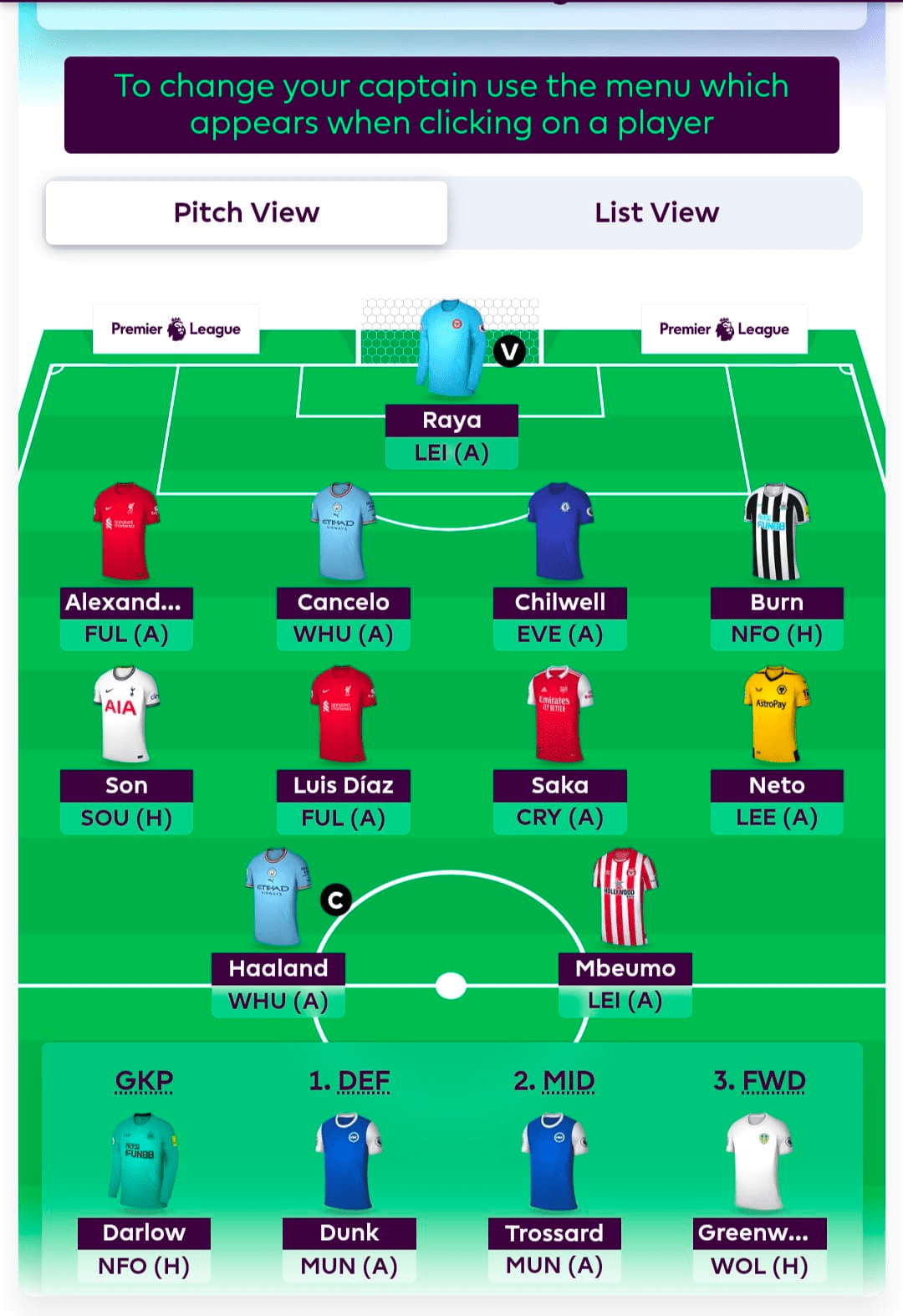 Initial Gw1 Drafts For The 2022 23 Fpl Season With Pros Cons