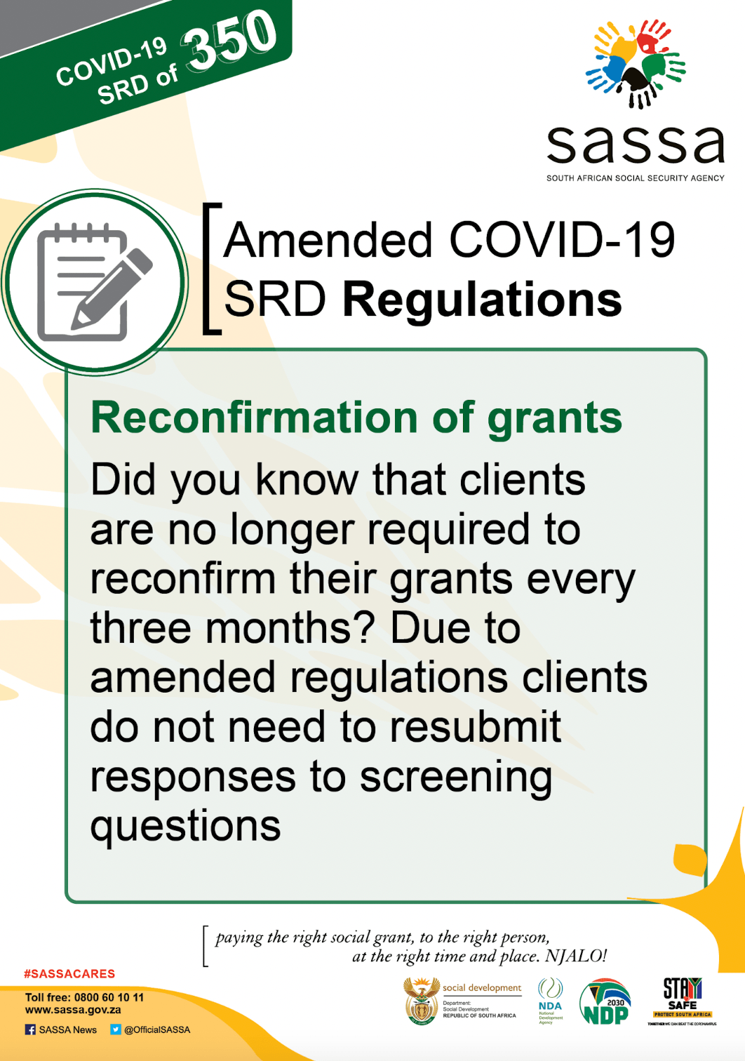 Sassa Status Check Srd R350 Payment Dates