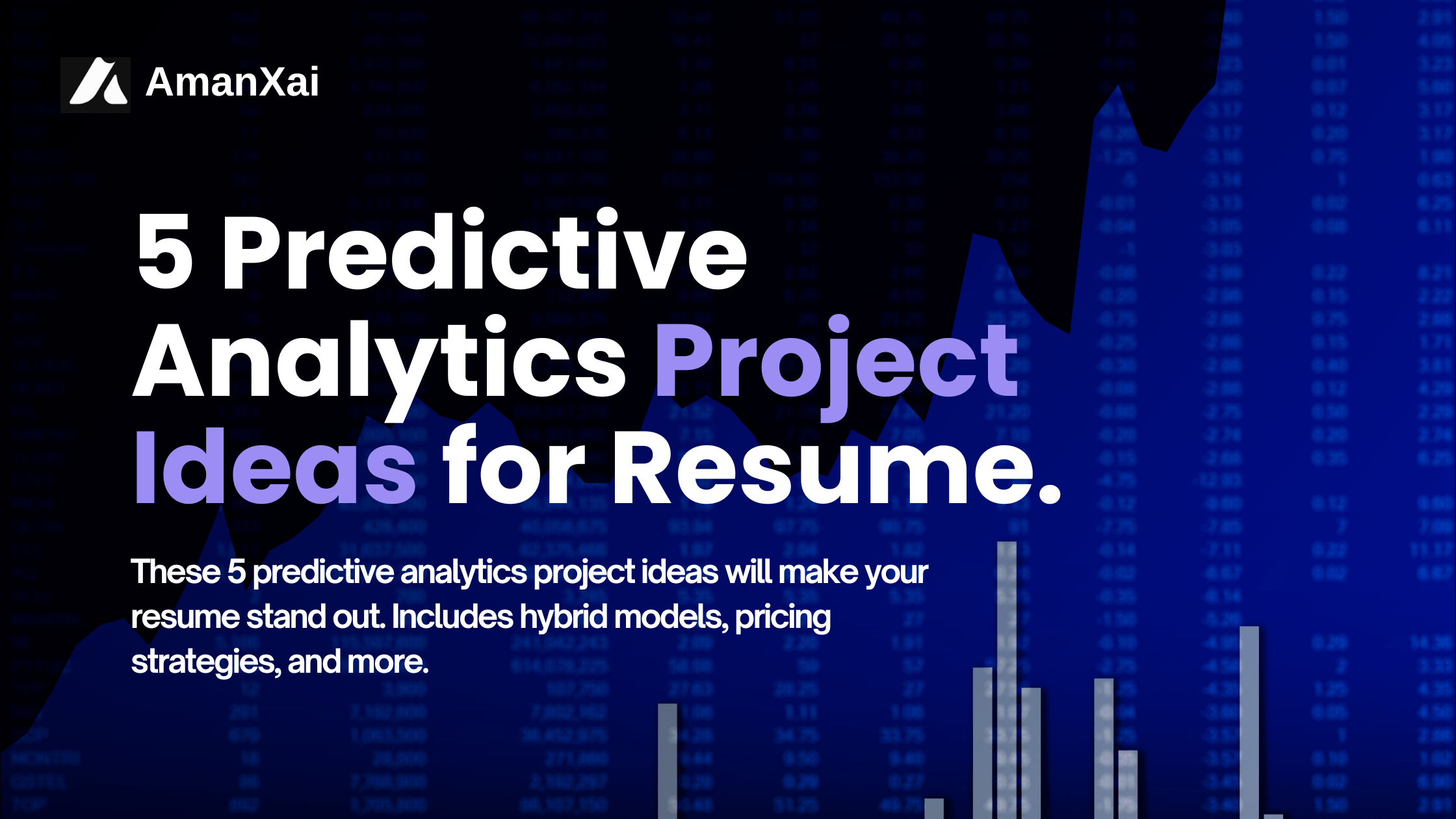 Predictive Analytics Project Ideas for Resume