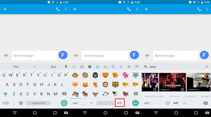 How To Send Gifs In Android N