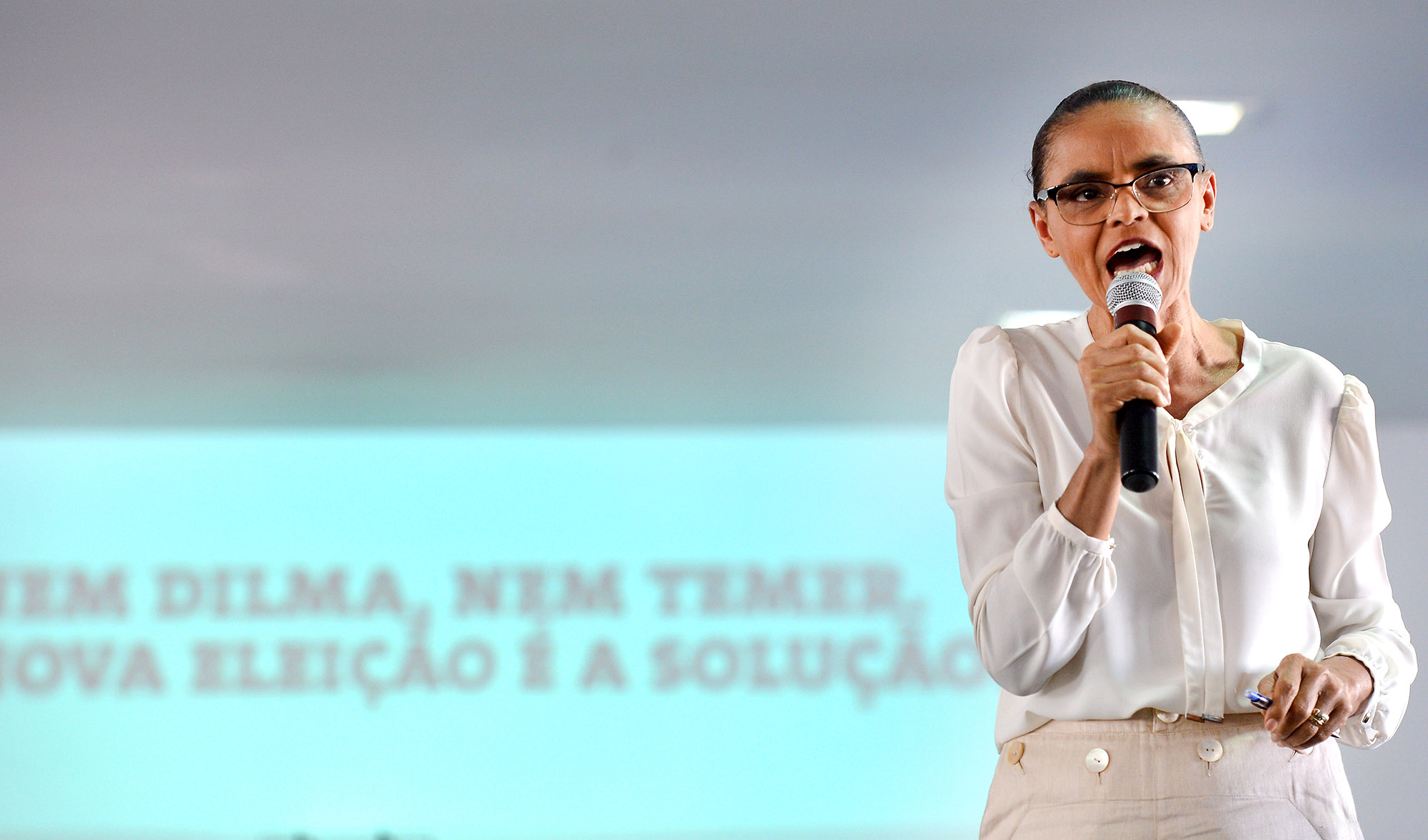 Marina Silva (Rede) lança a campanha Nem Dilma Nem Temer, em 2016