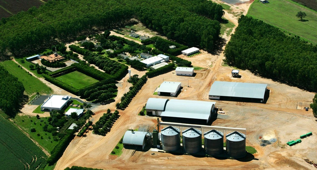 Vista aérea de fazenda do grupo Horita.