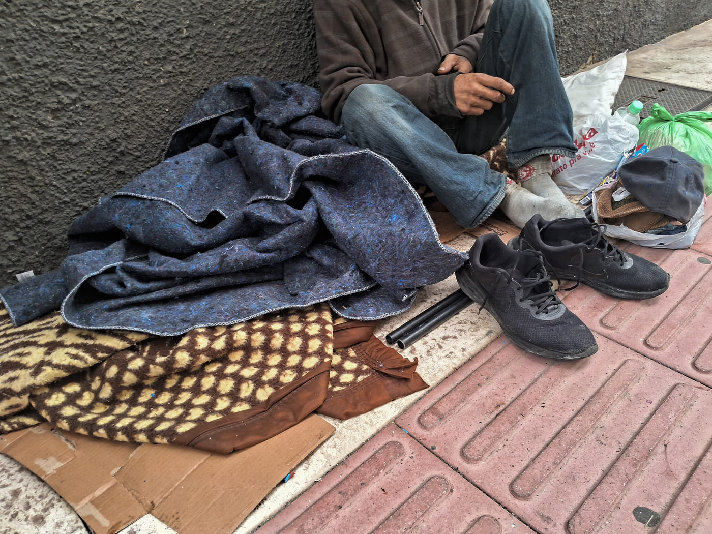 Pessoa em situação de rua em Balneário Camboriú