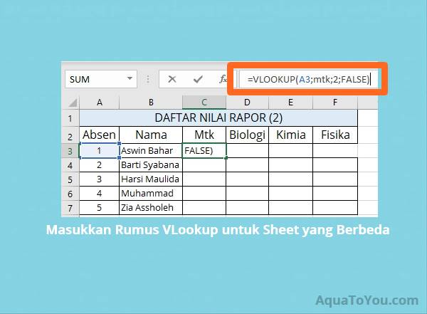 Cara Menggunakan Rumus VLOOKUP di Excel