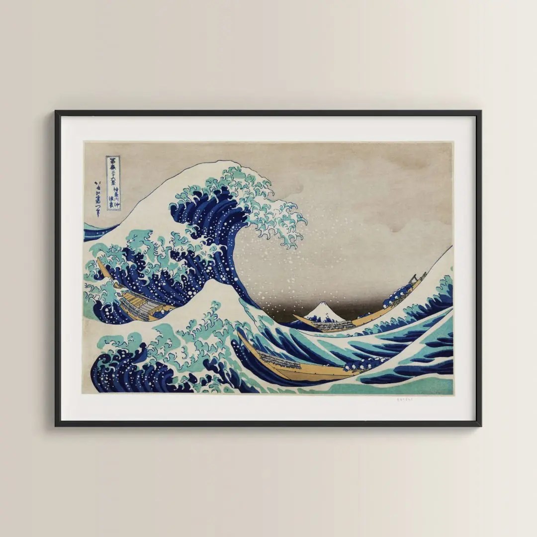 La Gran Ola De Kanagawa Hokusai Arte Regalos Peru