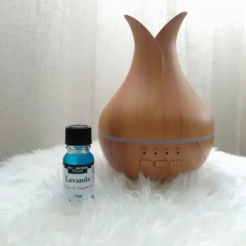 Difusor de aromaterapia + óleo de fragrância de lavanda