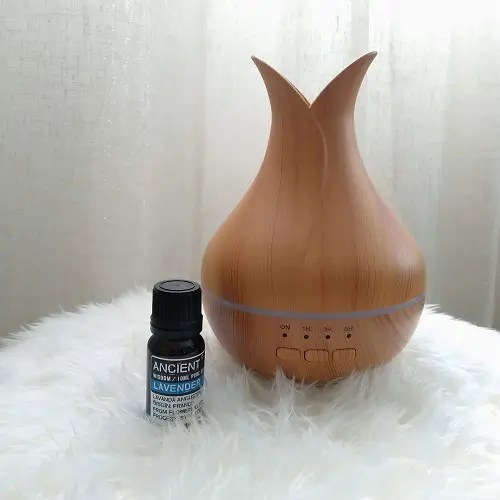 Difusor de aromaterapia + óleo essencial de lavanda