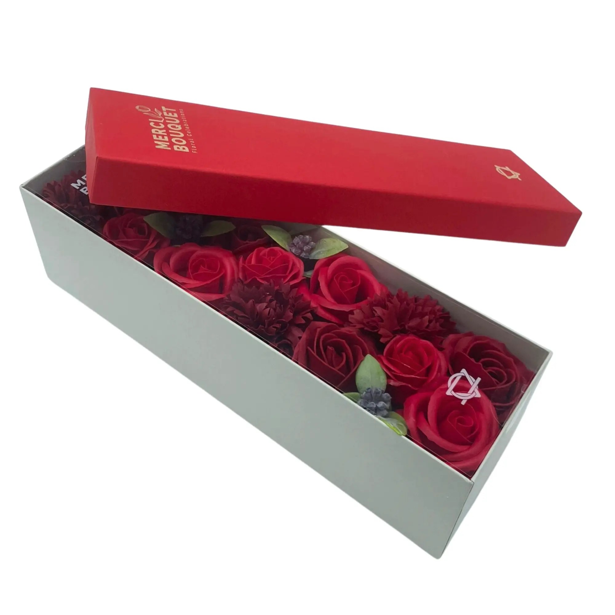 Caixa com flores Longa - Rosas Vermelhas