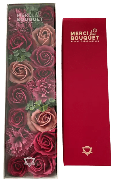 Caixa com flores Longa - Rosas Vintage