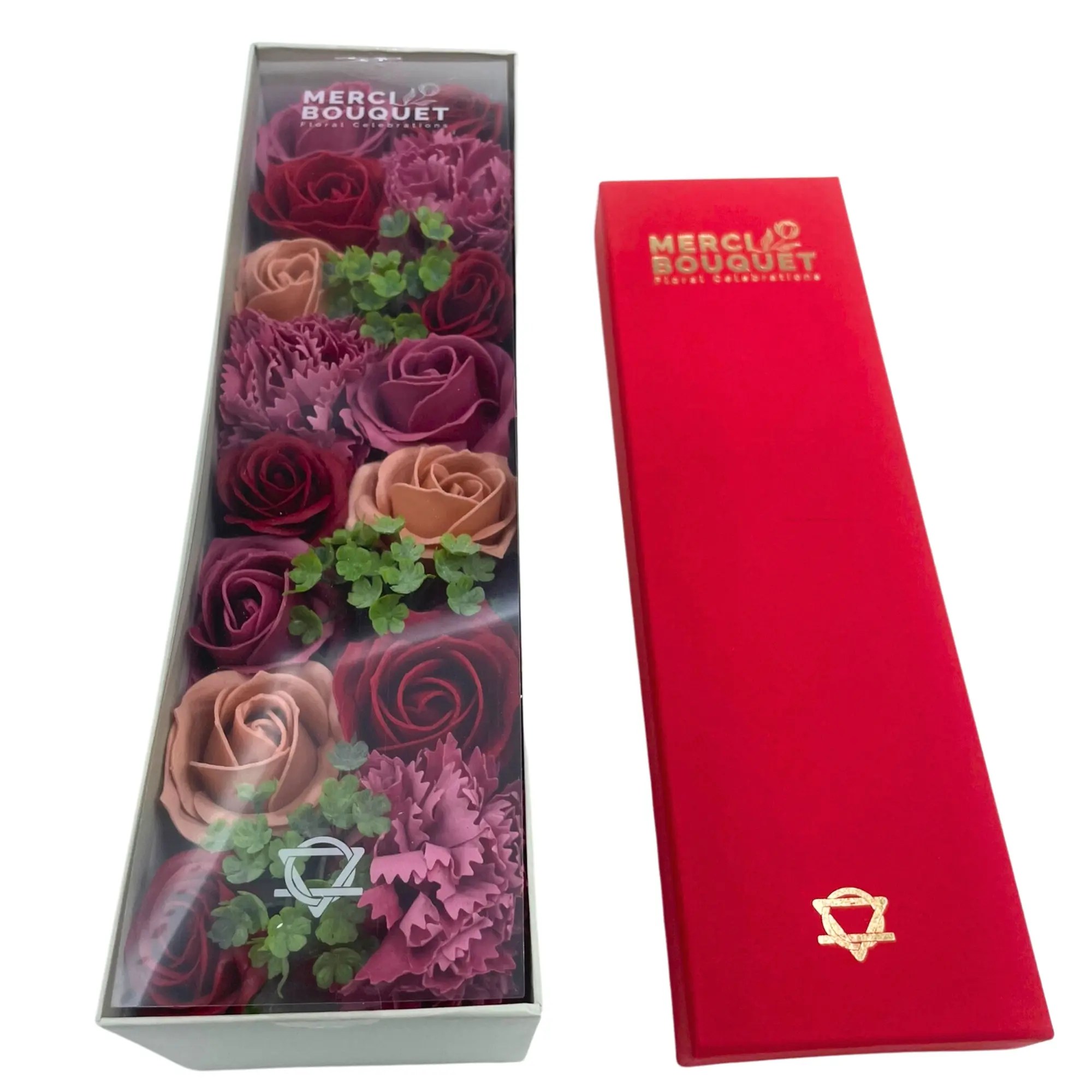 Caixa com flores Longa - Rosas Vintage