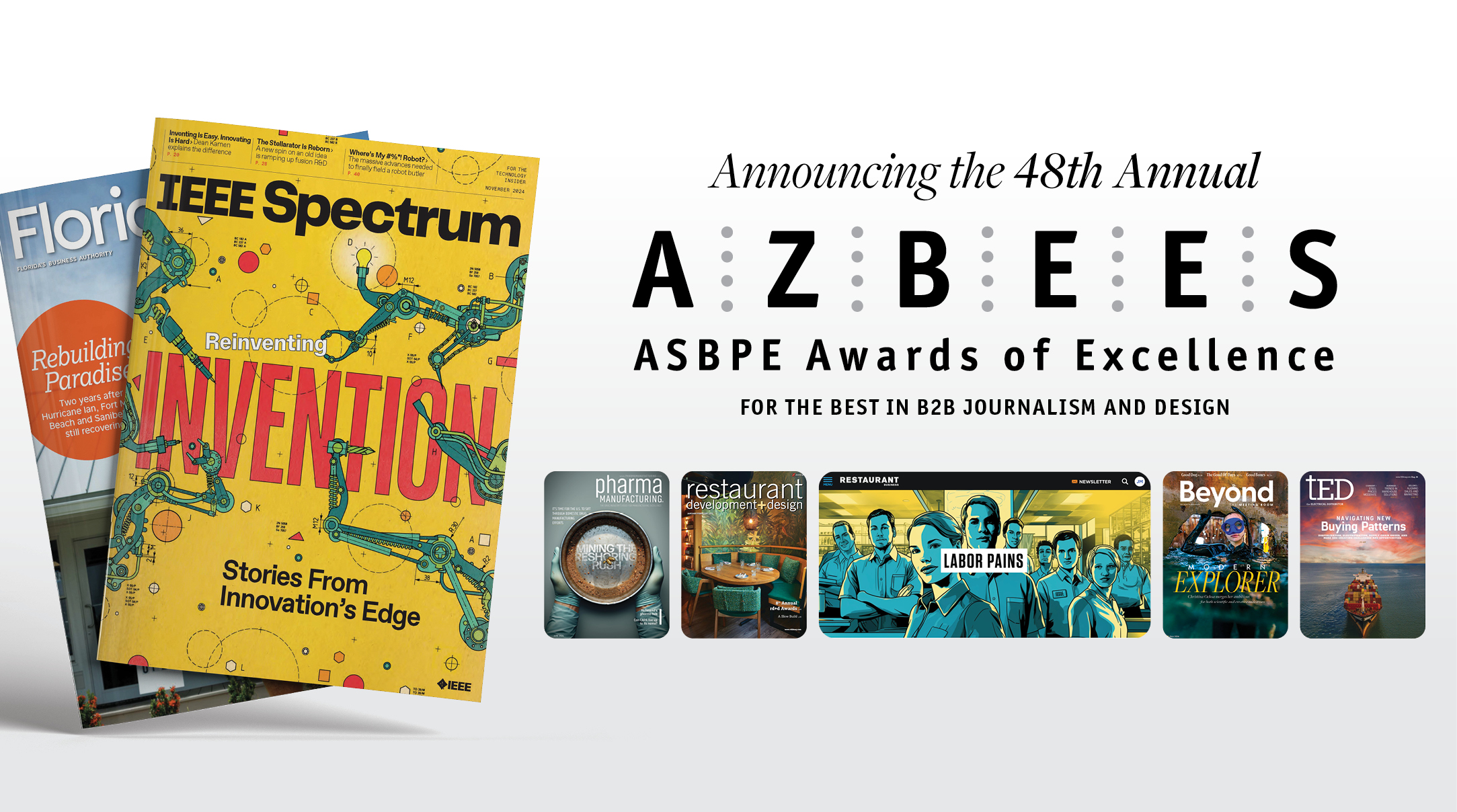 2026 Azbee Awards of Excellence, Call for Entries Carousel Image