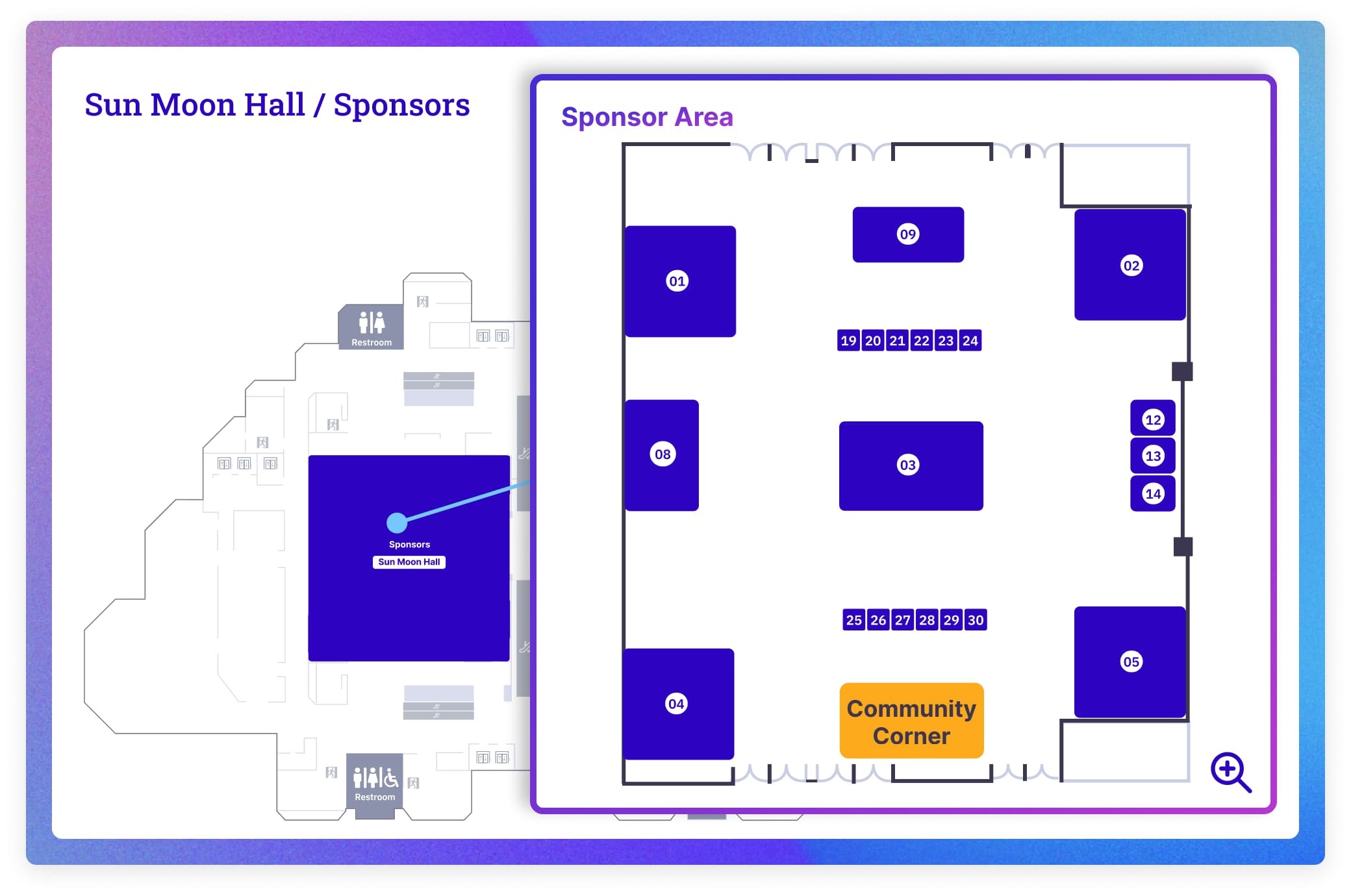 Venue Floor Plan 2F Sponsor Area