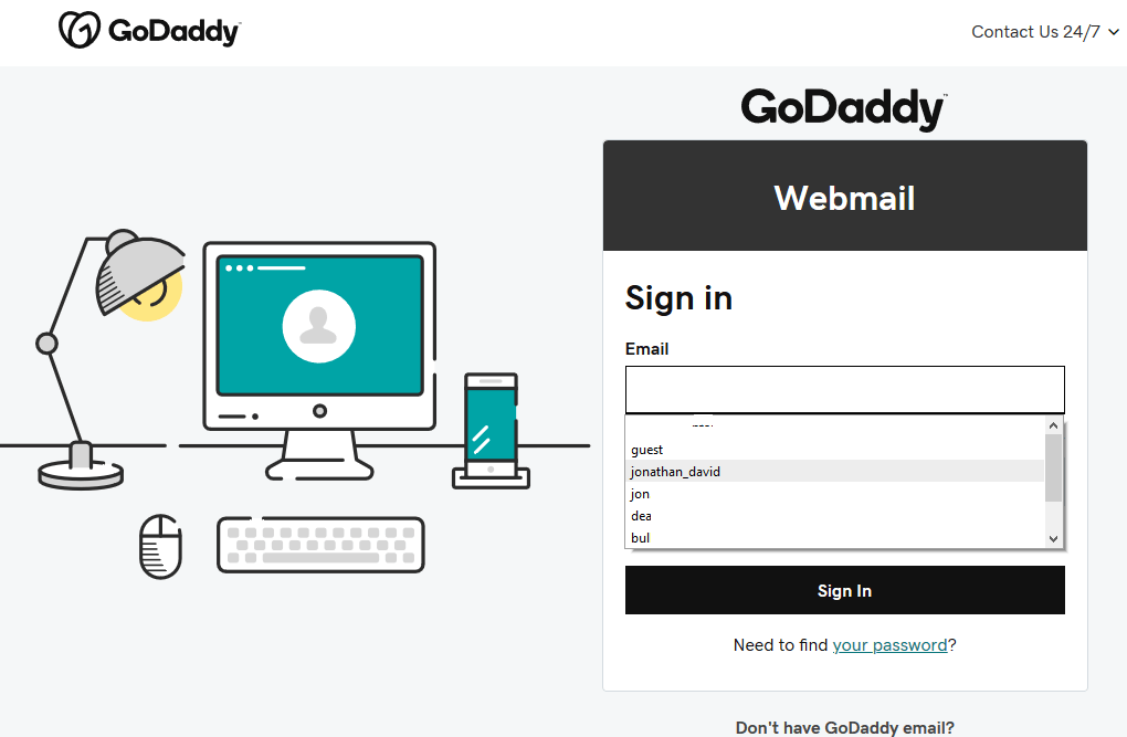 Sign In clearing not related to cookies for webmail.godaddy.com | Firefox Support Forum | Mozilla Support