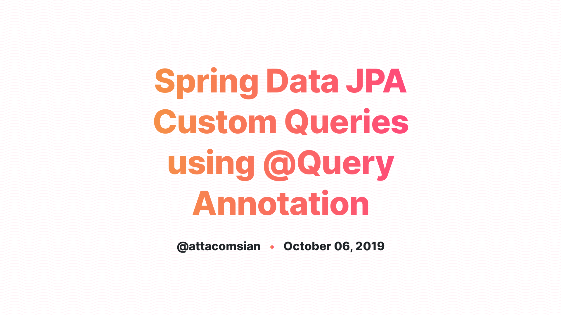 Spring Data Jpa Native Query Examples Otosection