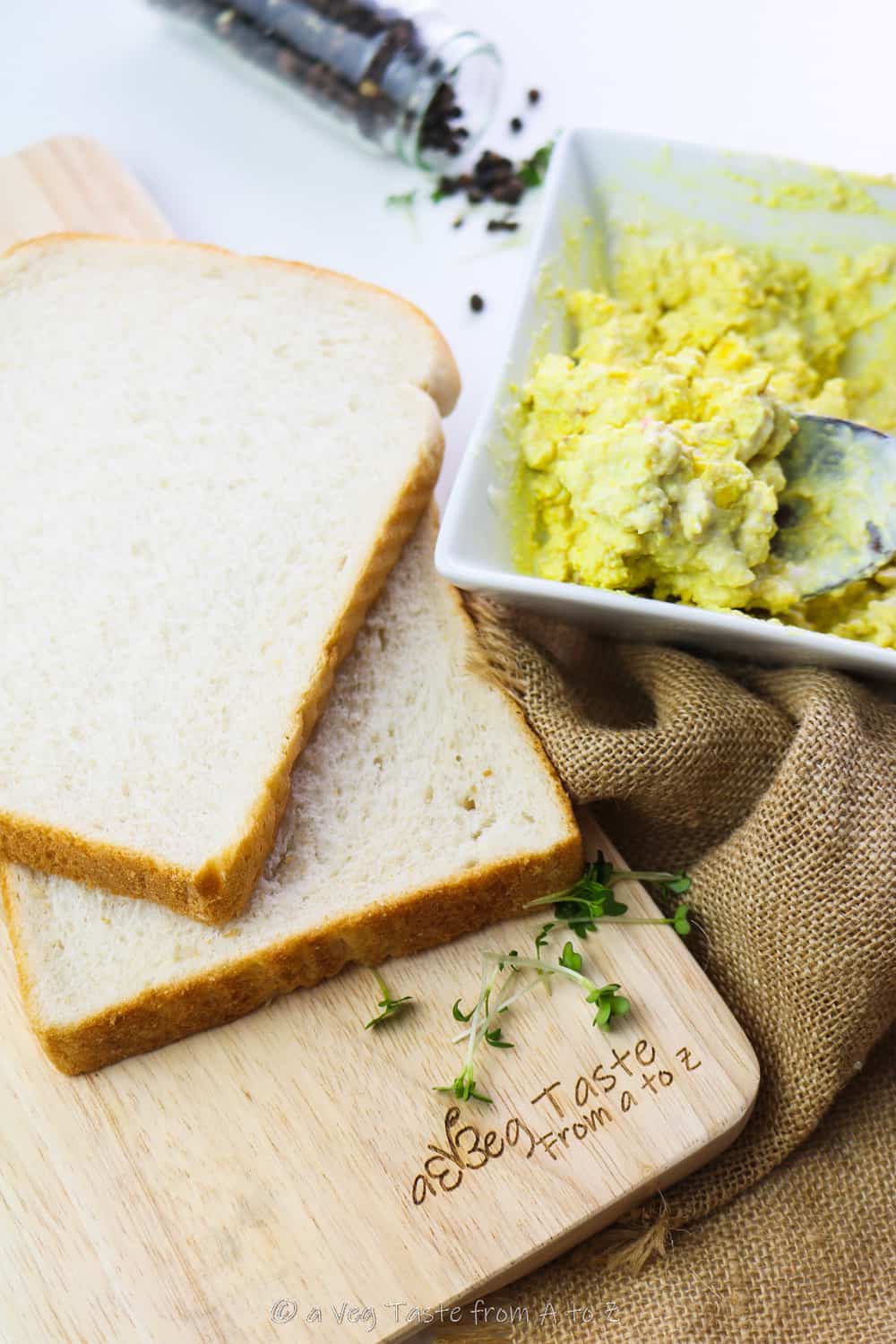 Vegan Egg Cress Sandwich A Veg Taste From A To Z