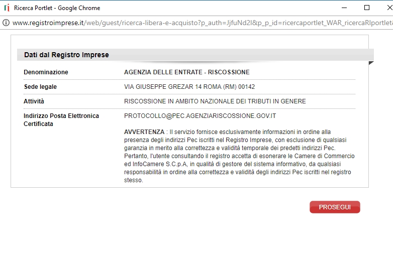 Indirizzo I Pec Di Agenzia Delle Entrate Riscossione Nota Di Aggiornamento All Articolo Del 19 7 2017 Avvocato Telematico