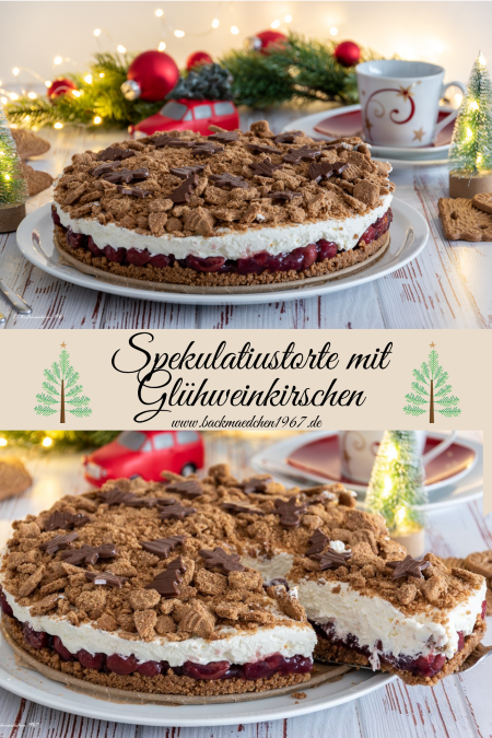 Spekulatiustorte Mit Gluhweinkirschen Backmaedchen 1967