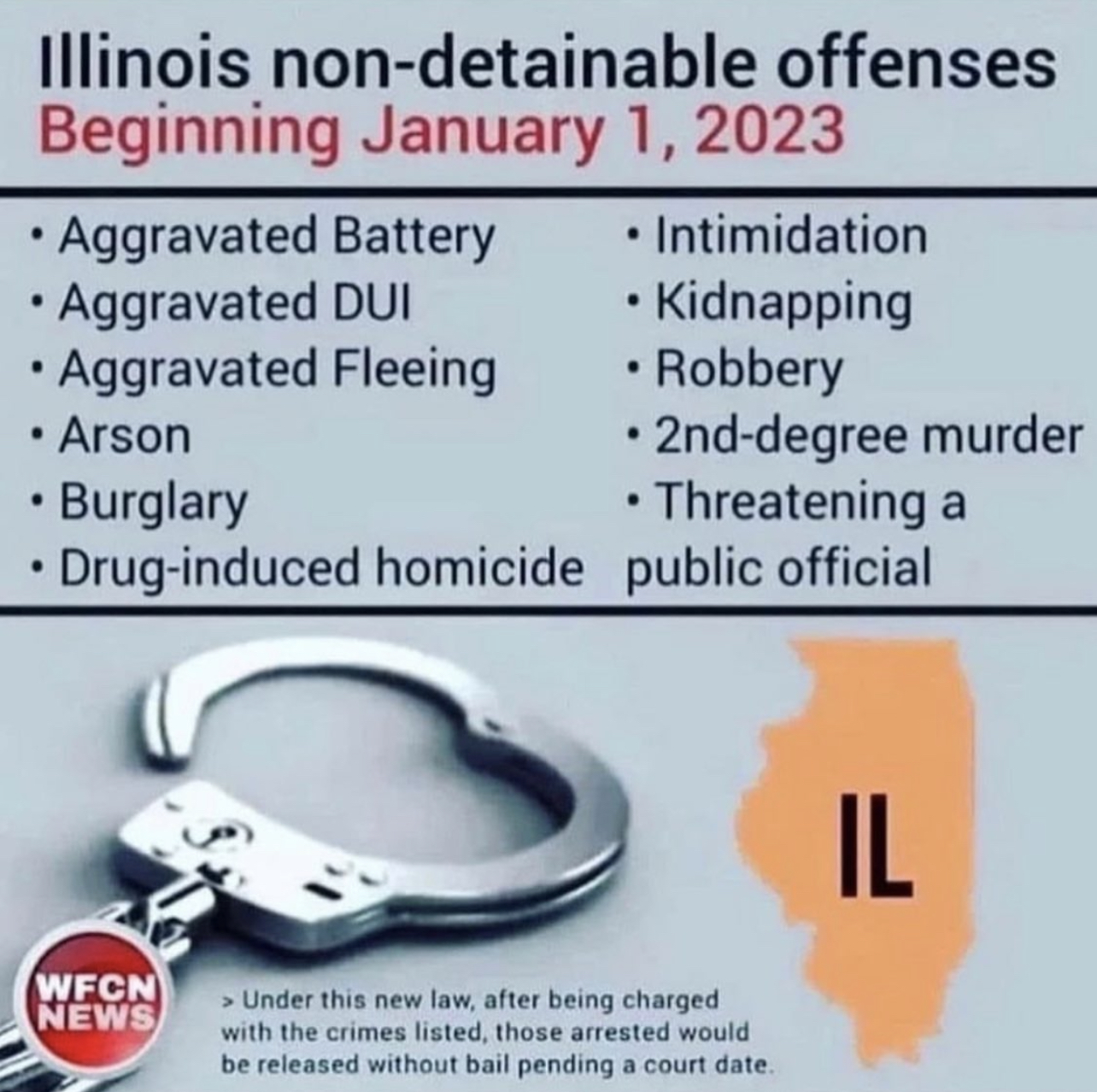 Illinois Becomes The First State To Pass A Purge Law That Allows Criminals To Be Released Without Bail Video