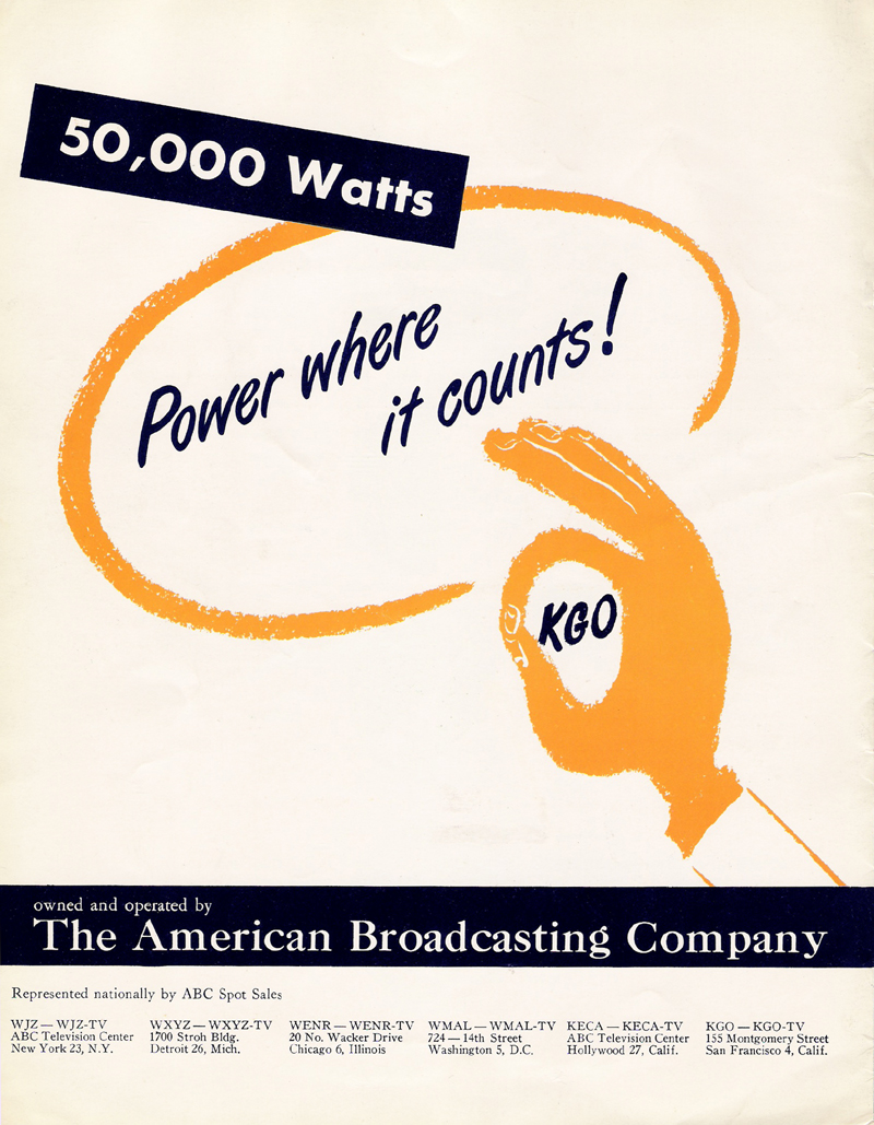Kgo Radio San Francisco 1950 Sales Brochure Bay Area Radio Museum