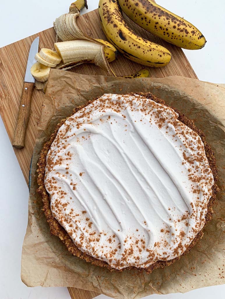 Recept Vegan Banoffee Een Vegan Taart Met Banaan En Karamel