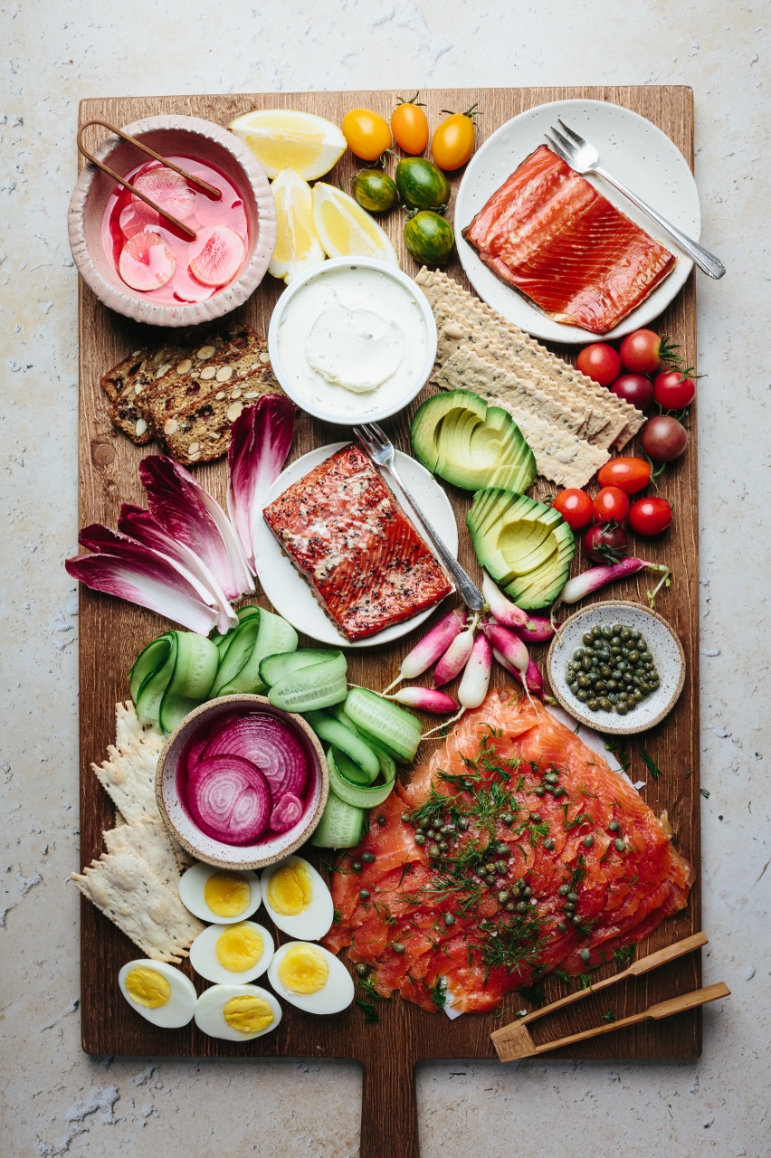 Smoked Salmon Grazing Board Beyond Sweet And Savory