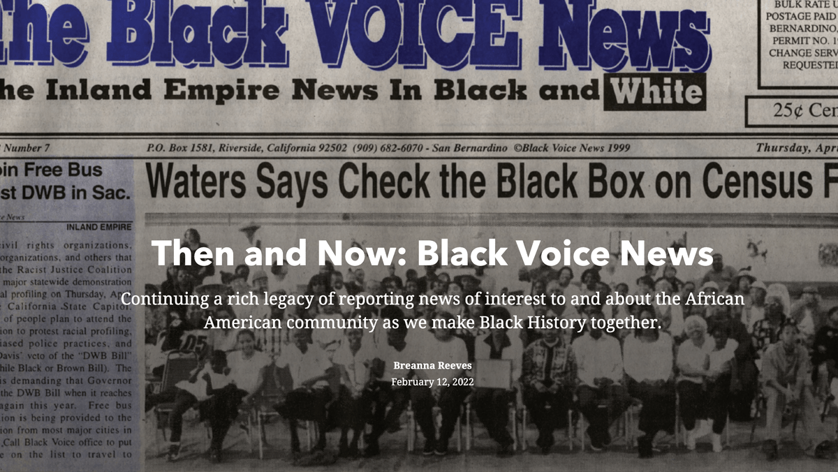 Black Voice News Then and Now