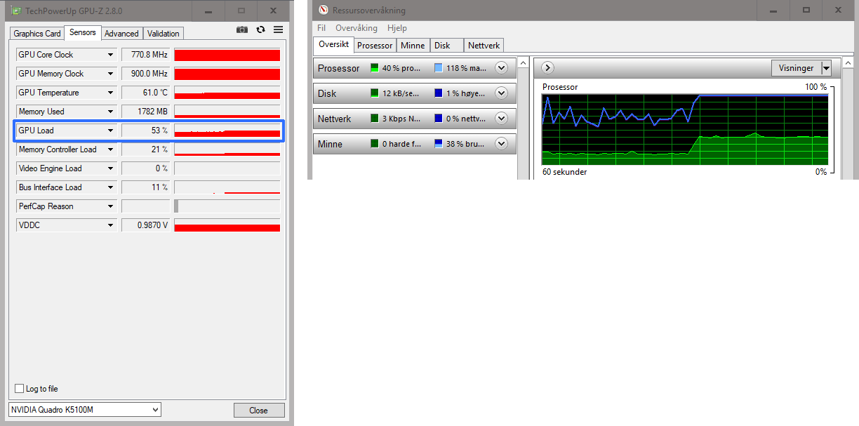 Color correction GPU and CPU loads