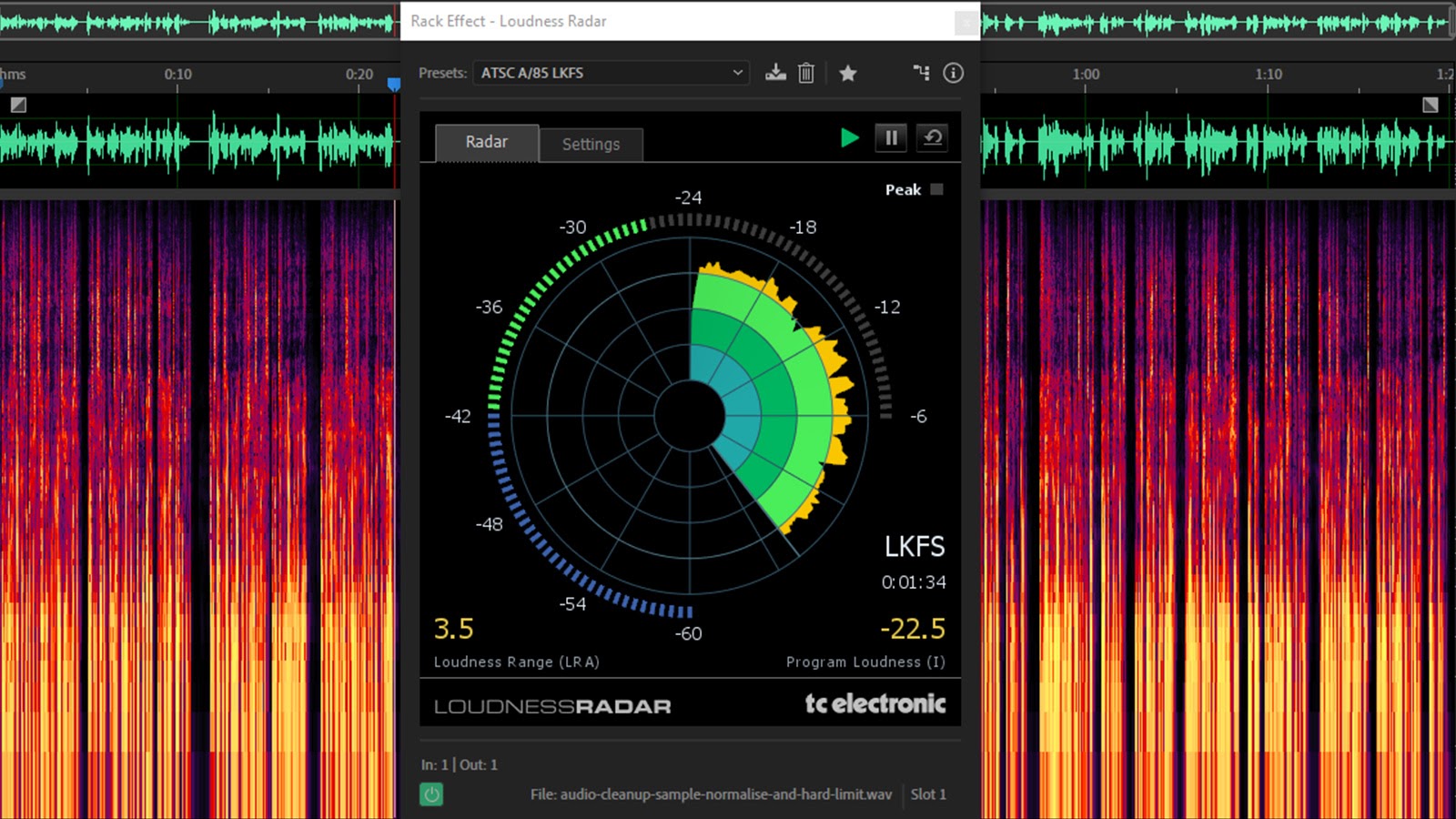 loudness radar