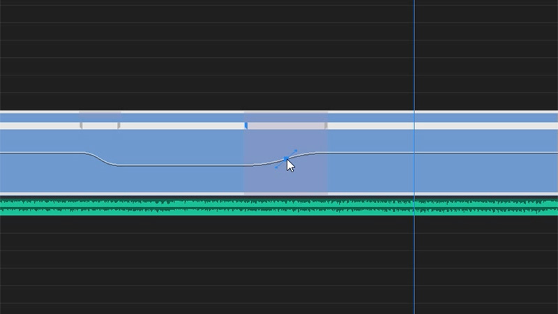 Creating a speed ramp using Premiere Pro's pen tool.