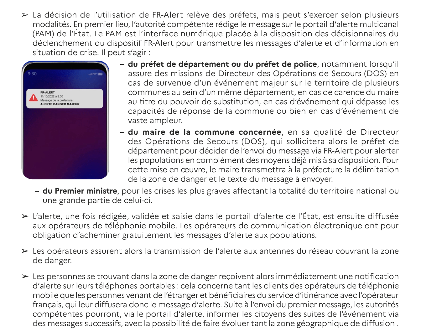 Fr Alert Se Deploie Alerte En Urgence Sur Tous Les Telephones Portables Sis Dans Une Zone De Danger En Cas De Crise Grave
