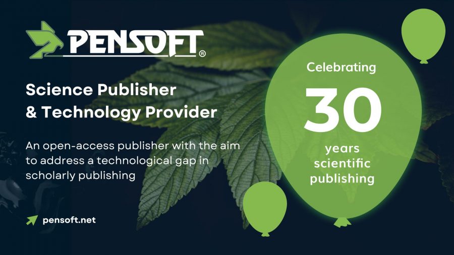 Celebrating 30 years of scholarly publishing at Pensoft!