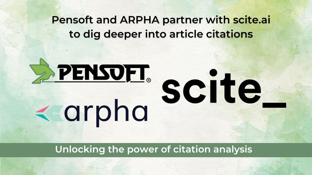 Pensoft and ARPHA partner with scite.ai to dig deeper into article citations