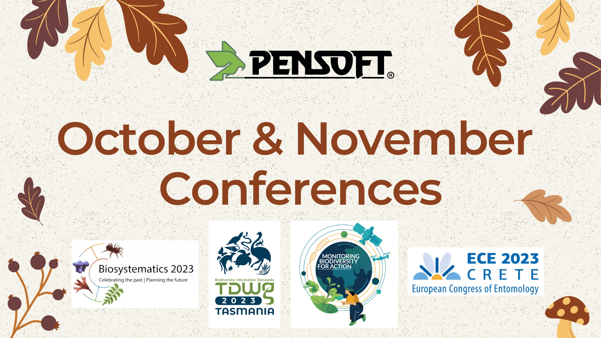 Conferences across the continents: Pensoft’s events in Autumn 2023