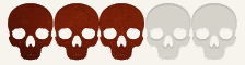 3 skulls out of 5