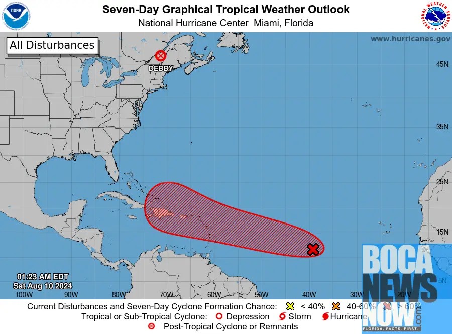 HURRICANE CENTER: Wave Tracking To Florida Likely To Become Depression, Probably Ernesto