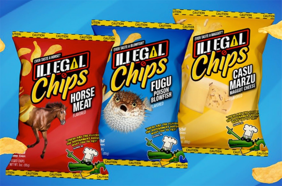 Chips Flavored Like Horse Meat Poison Blowfish And Maggot Cheese Boing Boing