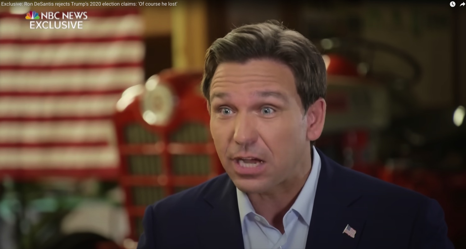 DeSantis. NBC News/YouTube