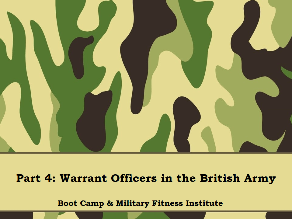 Part 04, WOs in the British Army