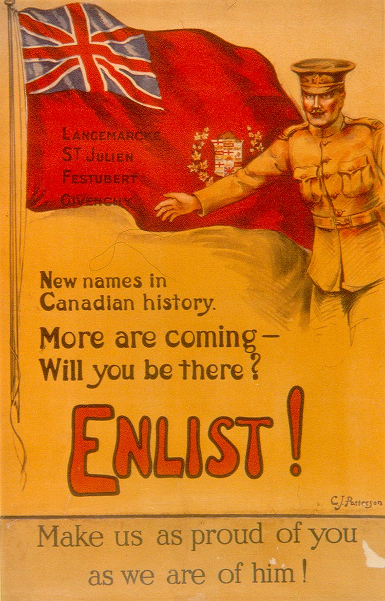 Canadian WW1 Recruiting Poster