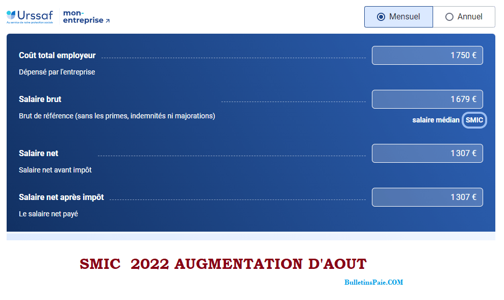 Smic 2022 Une 3eme Augmentation Au 1er Aout 2022 Le Smic Net 1329 05 Bulletins De Paie 2022 2023 Conseil Et Fiche De Salaire Format Excel Pdf Et Word