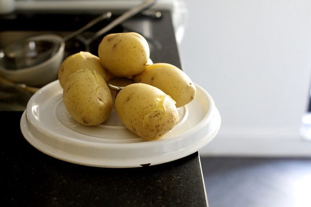 boiled potatoes