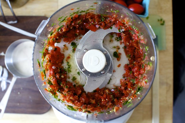 tomato relish or the supporting cast of eggplant caviar