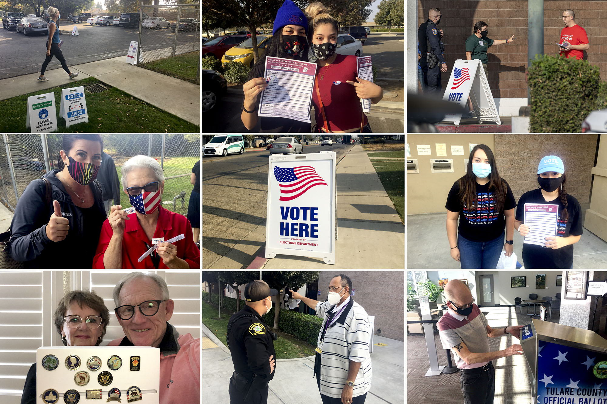 Despite widespread and continuing national concerns about election integrity, it’s clear that county registrars of voters in California — the heroes of the 2020 election — made sure every vote was counted. Photos by Lew Griswold; courtesy of Jeannette Logue; Ron Holman, Visalia Times Delta