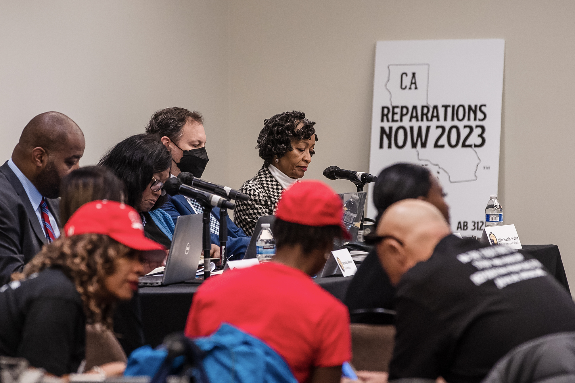 A Reparations Task Force Meeting at San Diego State on Jan. 28, 2023. Photo by Ariana Drehsler, CalMatters