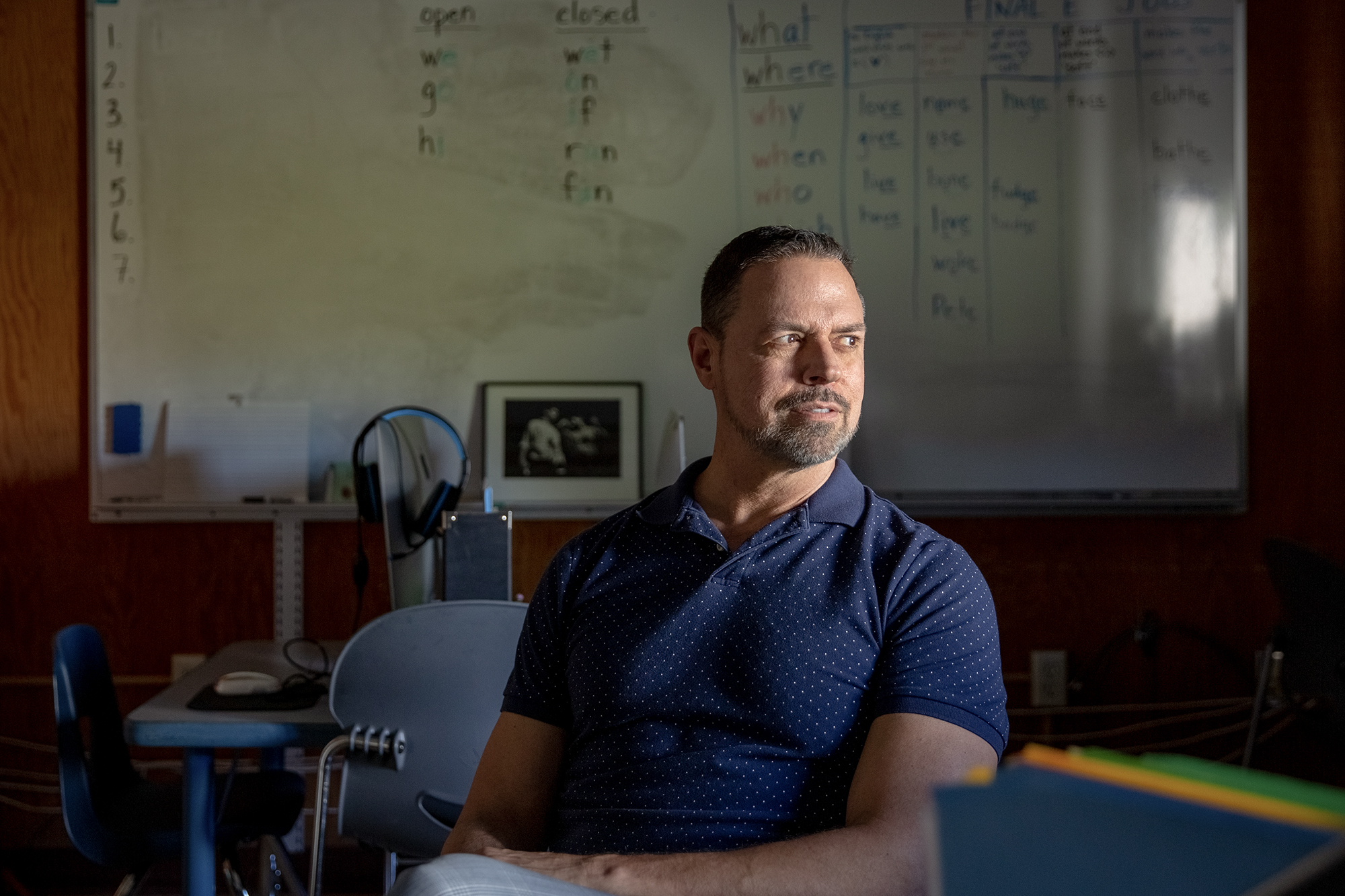 Douglas Rich, a Math and Reading Interventionist at McKinley Elementary School, is an advocate for dyslexia screening across California.