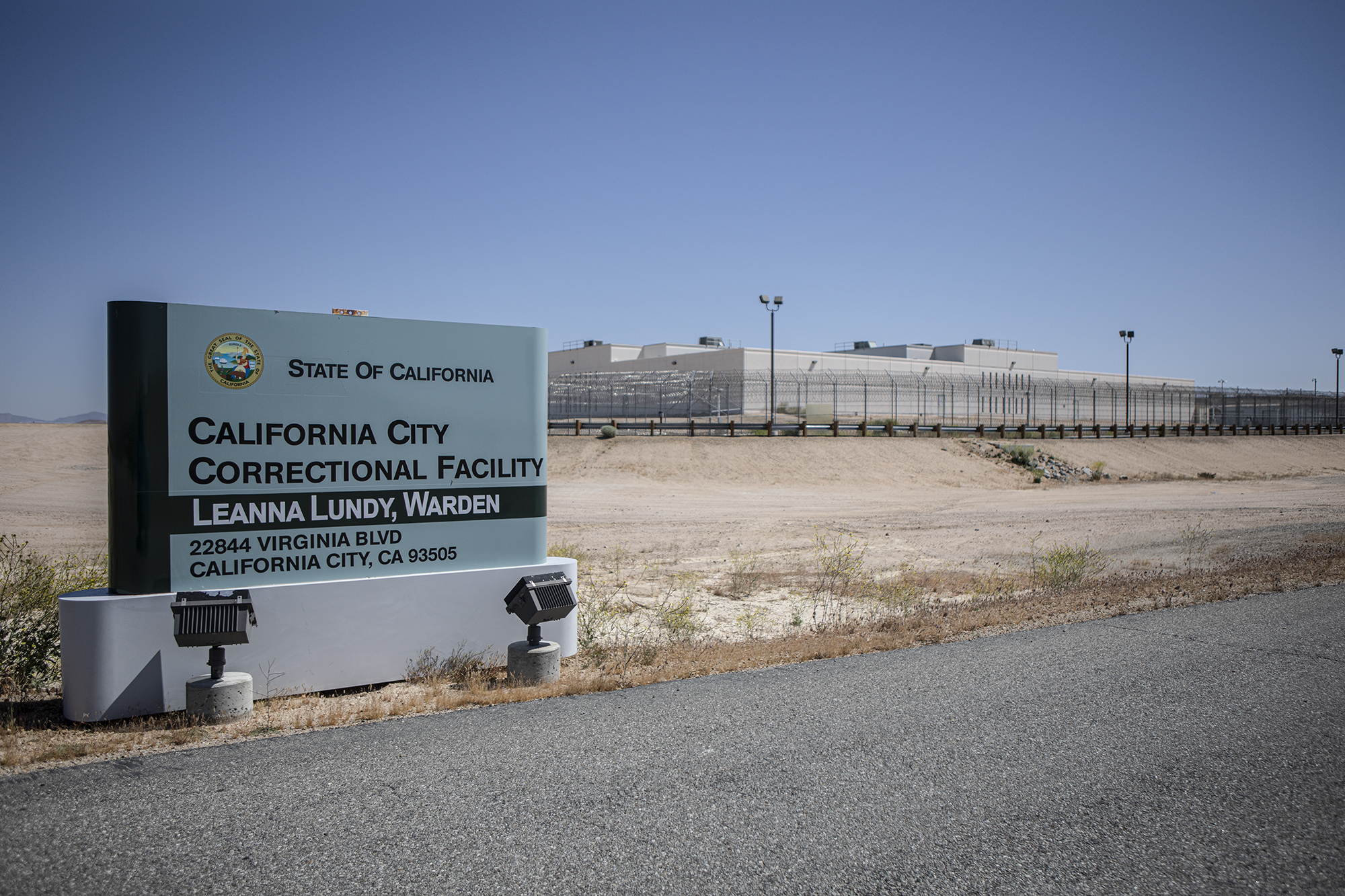 The California City Correctional Facility just outside of California City on May 10, 2023. This is one of the correctional facilities set to close soon in California. 