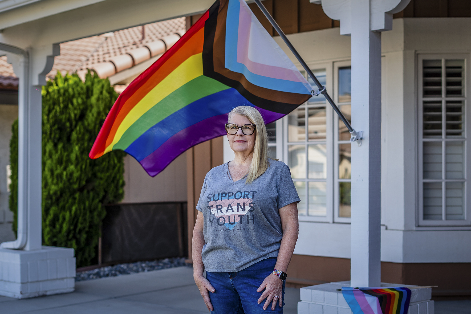 Kathie Moehlig at her home in Rancho Bernardo in San Diego on Aug. 26, 2022. Photo by Ariana Drehsler for CalMatters