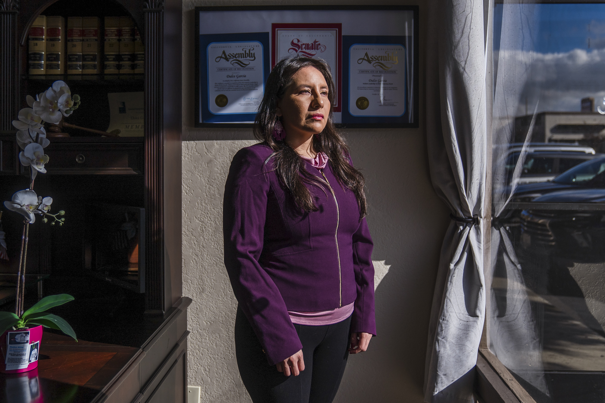 Dulce Garcia, an Immigrants rights advocate and attorney, at her office in San Diego on Dec. 28, 2022.