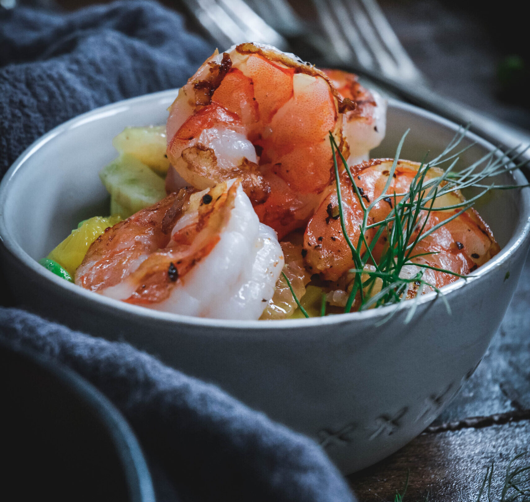 Shrimp Salad with Fennel, Citrus and Avocado