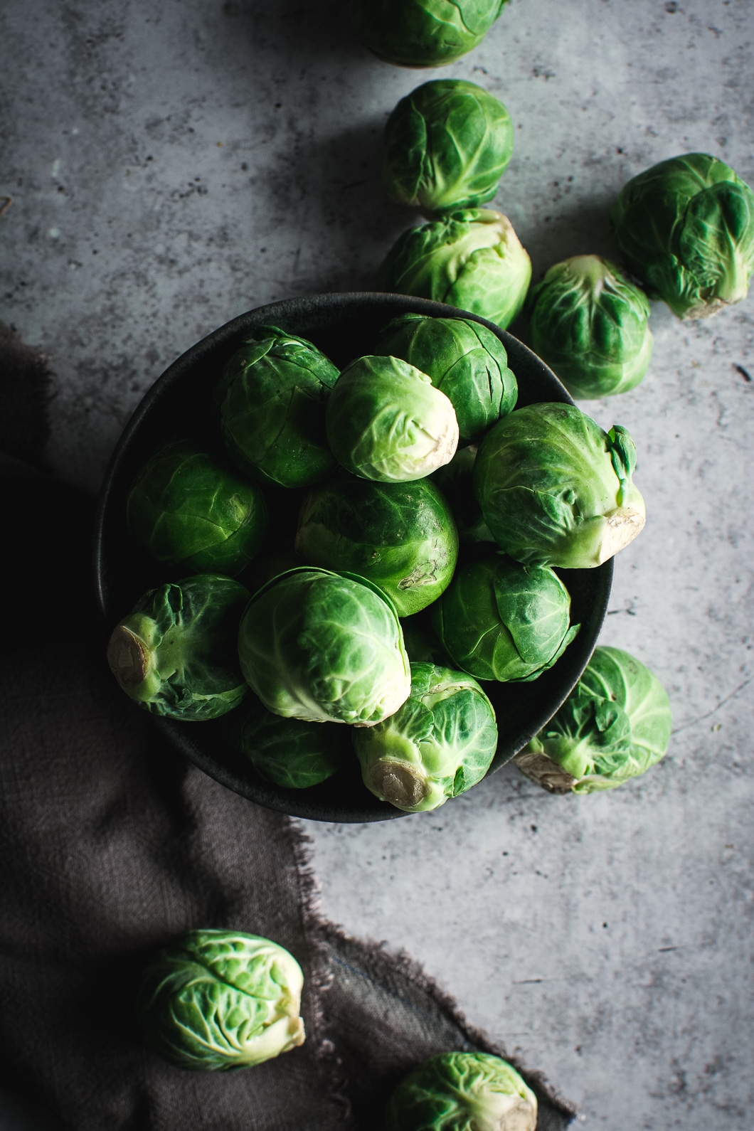 Brussels Spouts in bowl on table